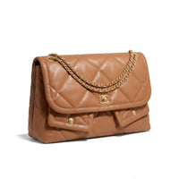 Chanel Maxi Handbag in Lambskin Leather Length 25 cm - Width 40 cm Mirorr Woman AP5678 Havan