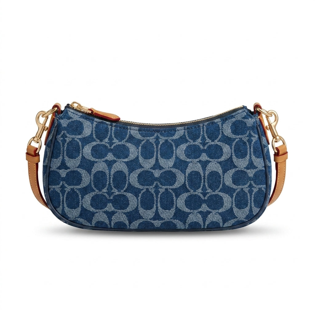 Coach - Ashton Bag In Signature Denim Length 12 cm - Width 24 cm Mirorr Women C076 Jeans