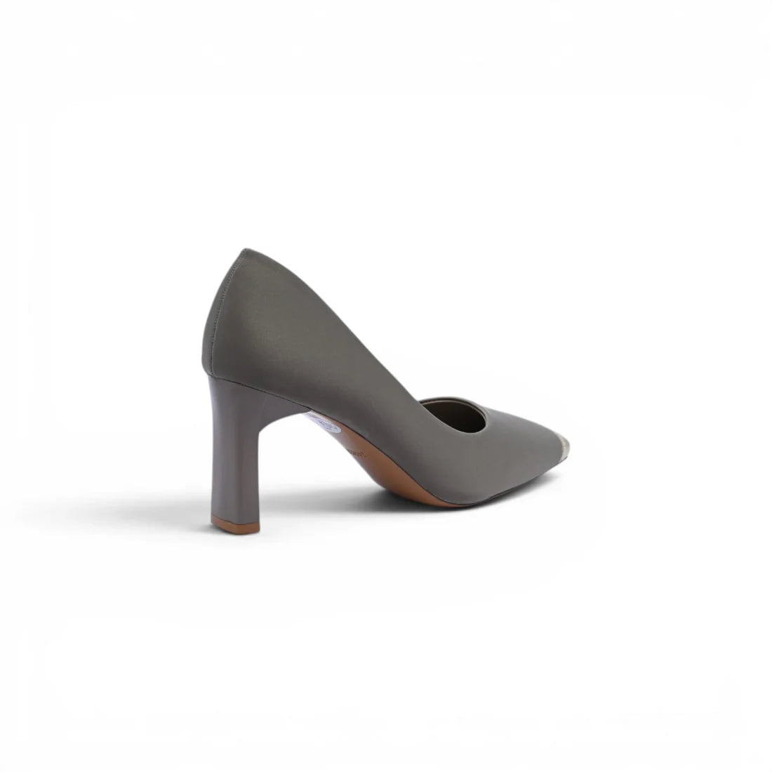 Fashion Women High Heels Square Toe Shoes 0759-6 Gray