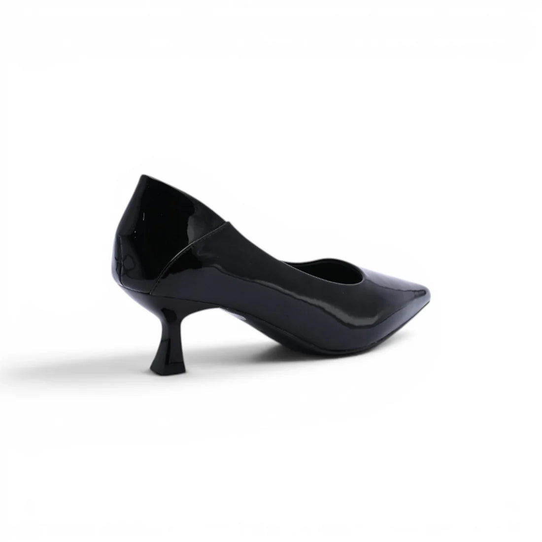 Patent Leather Pointed Stiletto Heels Woman 25078 Black