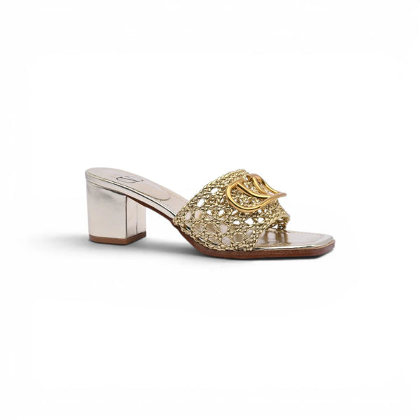 VALENTINO GARAVANI V LOGO Signature Pumps WOMAN 3115-1 GOLD