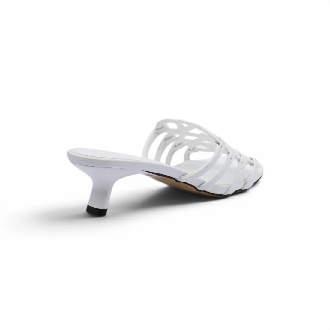 LOEWE Petal Anagram leather slides Anagram Woman 2508 White
