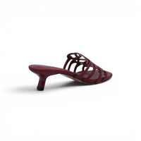LOEWE Petal Anagram leather slides Anagram Woman 2508 Burgundy