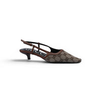 Gucci Luxury Slingback Sandals Mongoram Woman 1087-1 Havan