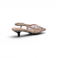 Gucci Luxury Slingback Sandals Mongoram Woman 1086 Beige