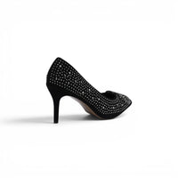 Valentino Garavani V Logo Crystal Embellished Heels Woman 1554 Black