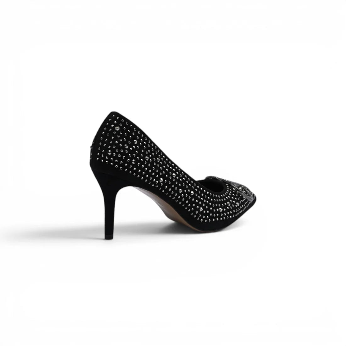 Valentino Garavani V Logo Crystal Embellished Heels Woman 1554 Black
