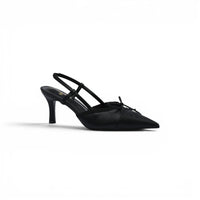 Chanel Luxury Leather Slides Designer High Heels Sandals Woman 7425 Black