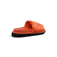 Chanel Lambskin Quilted CC Espadrille Slip On Slipper Woman 9958-8 Orange