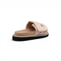 Chanel Lambskin Quilted CC Espadrille Slip On Slipper Woman 9958-8 Beige