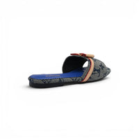 Louis Vuitton Lock It Flat Mule Monogram Sandals Woman 51BLV Blue
