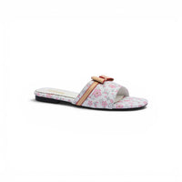 Louis Vuitton Lock It Flat Mule Monogram Sandals Woman 51BLV White