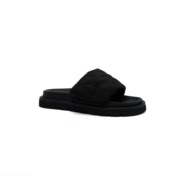 Louis Vuitton Pillow Comfort Mule Slippers Woman L33-6 Black