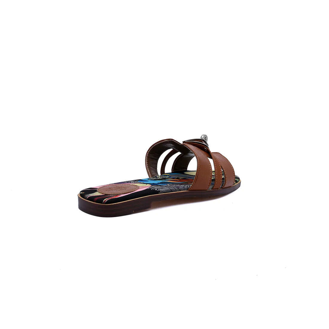 Hermès Giulia Oran Flat Sandals Plated Kelly Buckle Women H9-32 Havan
