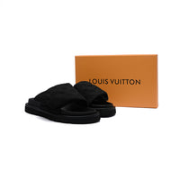Louis Vuitton Pillow Comfort Mule Slippers Woman L33-6 Black
