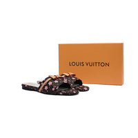 Louis Vuitton Lock It Flat Mule Monogram Sandals Woman 51BLV Brown