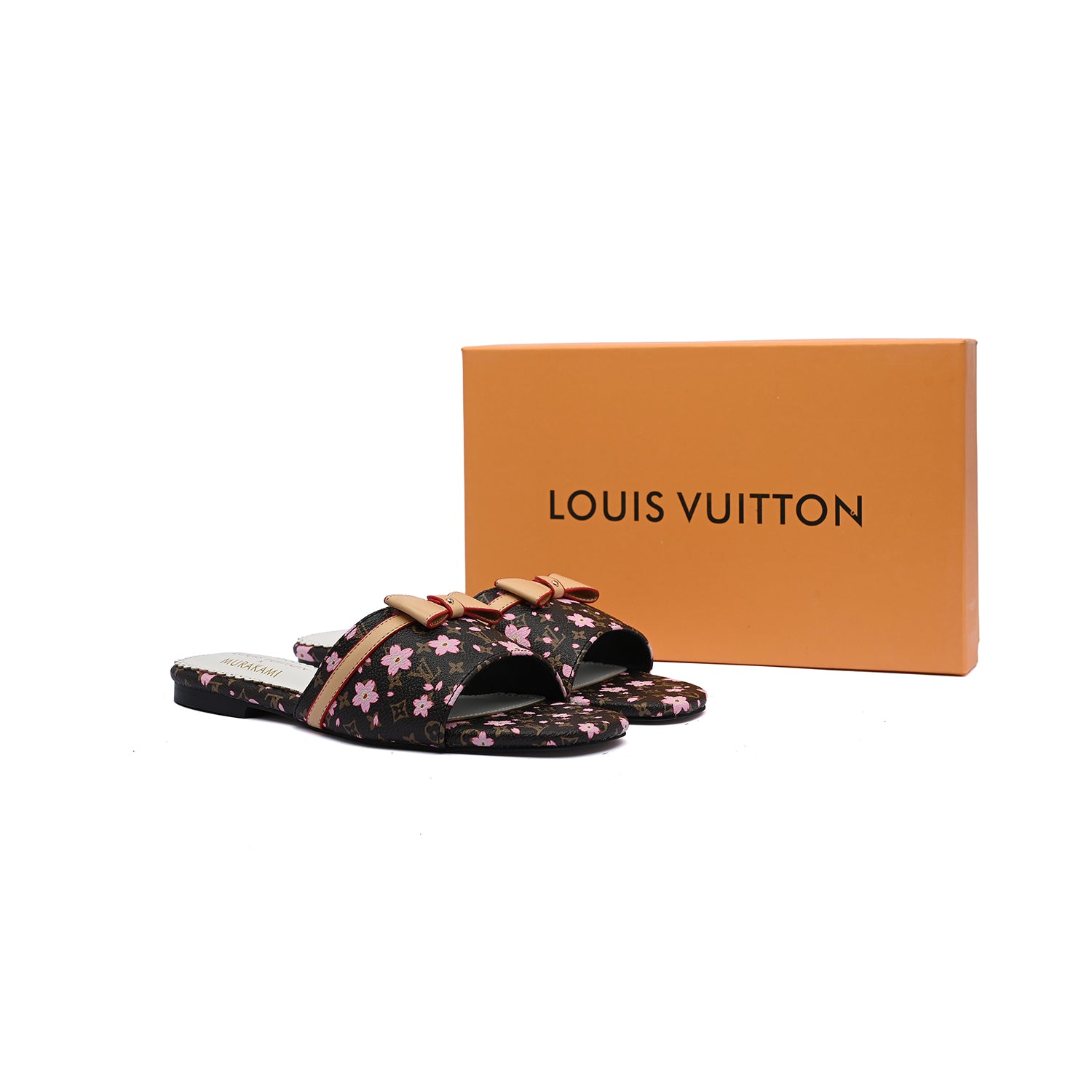 Louis Vuitton Lock It Flat Mule Monogram Sandals Woman 51BLV Brown