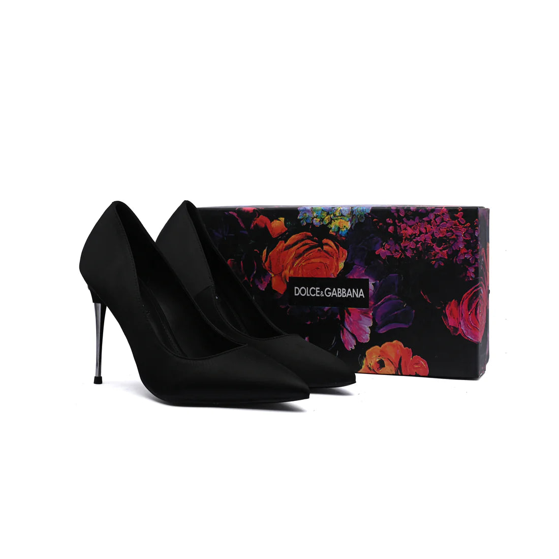 Dolce & Gabbana Pointed Leather Pumps Heels Woman DG-210 Black