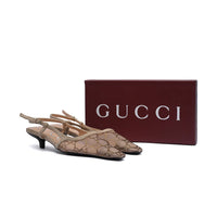 Gucci Luxury Slingback Sandals Mongoram Woman 1086 Beige