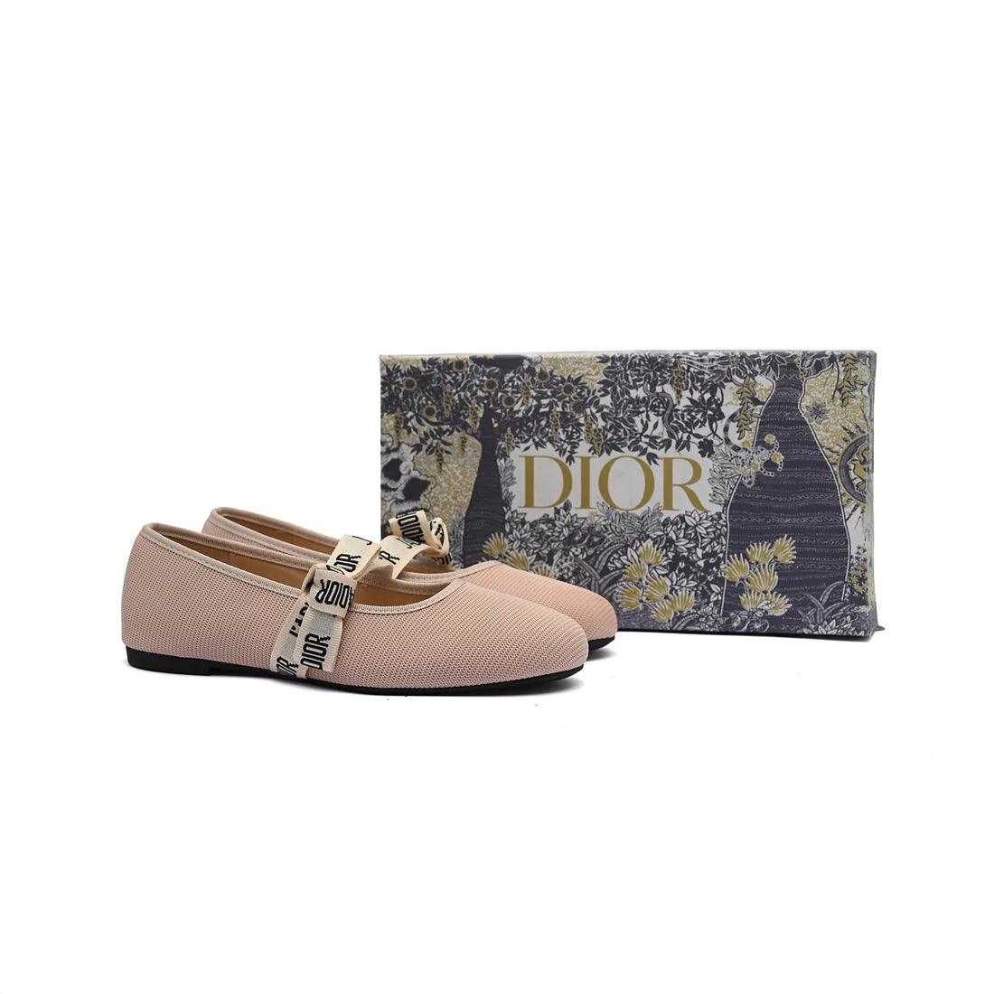 Christian Dior Beige Mesh J'Adior Ballet Flats Woman 2024-16 Beige