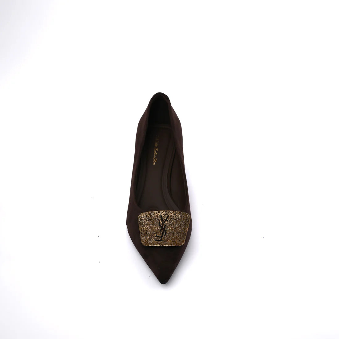 Pointed Stiletto Heel Shoes In Faux Suede Woman 25322 Coffee