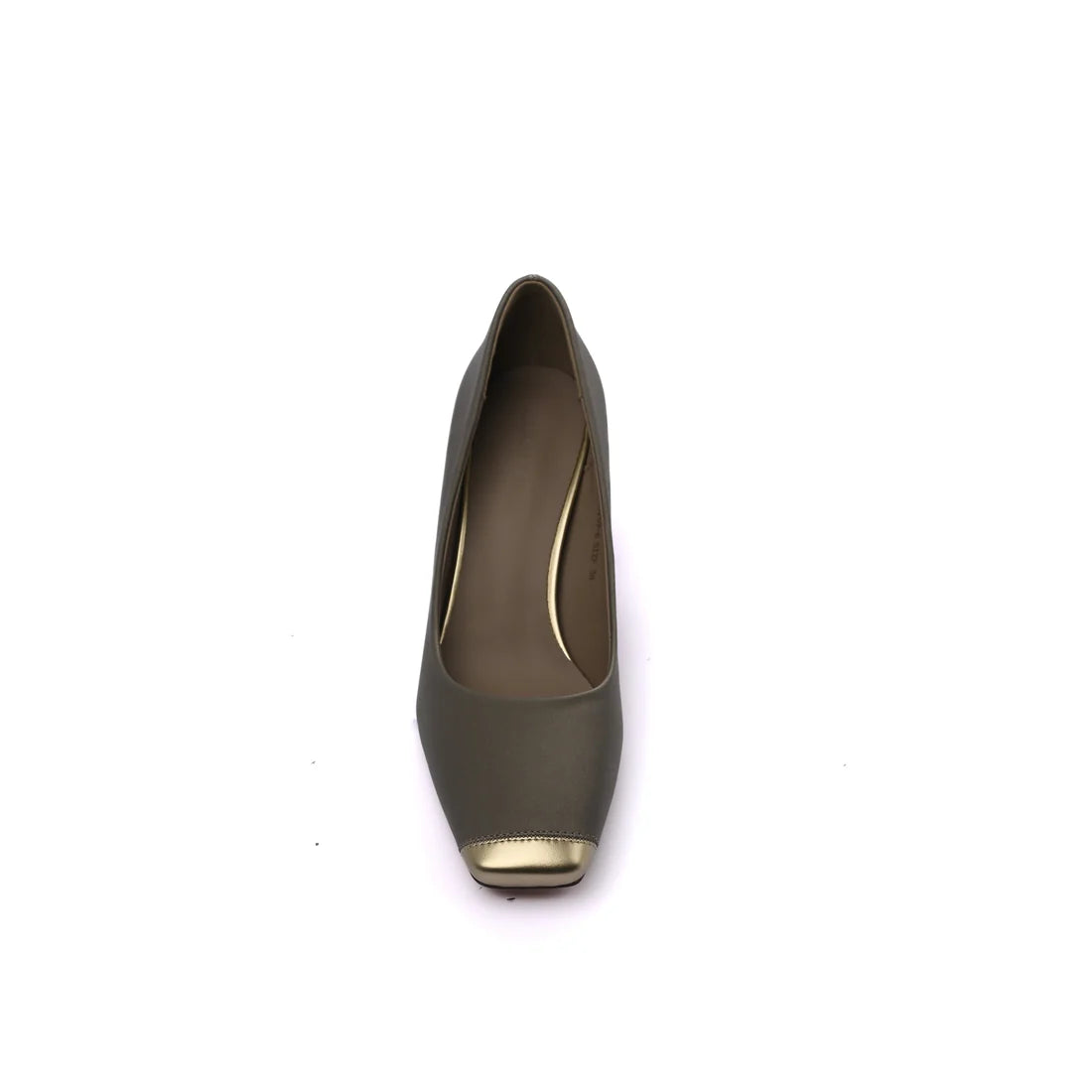 Fashion Women High Heels Square Toe Shoes 0759-6 Gray