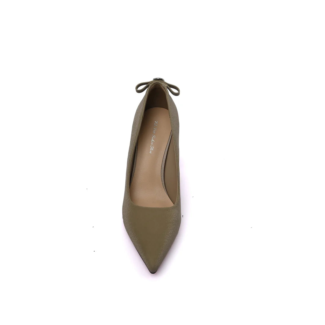 Pointed Stiletto Heel Shoes In Faux Suede Woman 25272 Beige