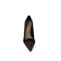 Pointed Stiletto Heel Shoes In Faux Suede Woman 25278 Brown