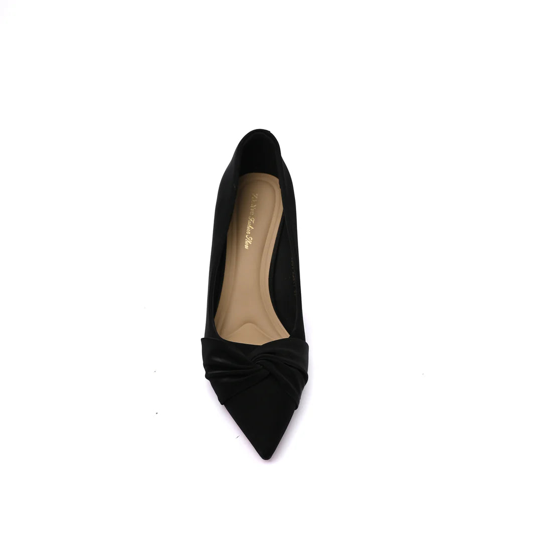 Pointed Stiletto Heel Shoes In Faux Suede Woman 25301 Black