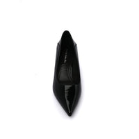 Patent Leather Pointed Stiletto Heels Woman 25078 Black