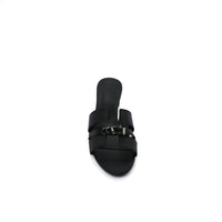 Hermes Gigi 50 Sandals Suede Goatskin Sands Woman 778 Black