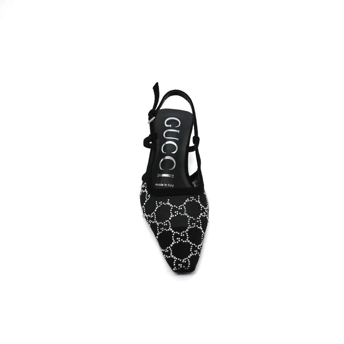 Gucci Luxury Slingback Sandals Mongoram Woman 1086 Black