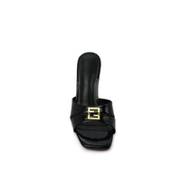 FENDI FFold mules for Fine leathers Woman 5886 Black