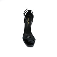 Saint Laurent Patent Calfskin Opyum Mules With distinctive heels Woman 1899-5 Black