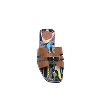Hermès Giulia Oran Flat Sandals Plated Kelly Buckle Women H9-32 Havan