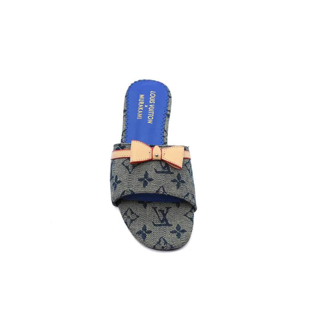 Louis Vuitton Lock It Flat Mule Monogram Sandals Woman 51BLV Blue