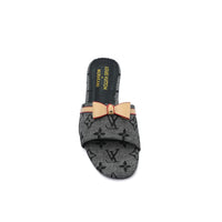Louis Vuitton Lock It Flat Mule Monogram Sandals Woman 51BLV Gray
