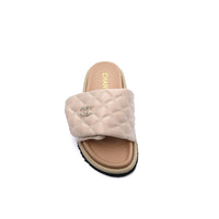 Chanel Lambskin Quilted CC Espadrille Slip On Slipper Woman 9958-8 Beige