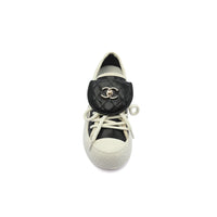 Chanel Platform Suede Calfskin Sneakers Woman F3669 Black