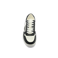 Prada Downtown Perforated Leather Sneakers for Women A356 Black&White