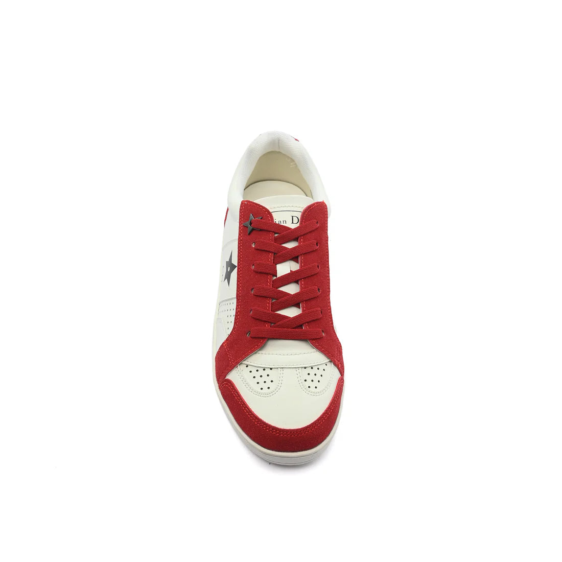 Dior Star Platform Suede Calfskin Sneakers Woman 1095880 White&Red