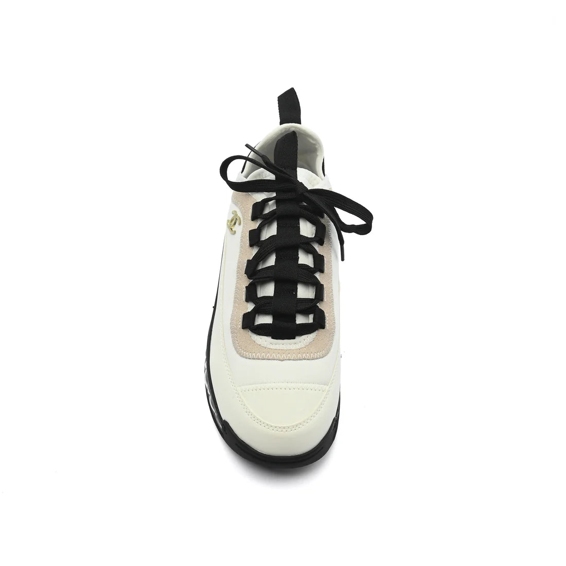 Chanel Velvet Calfskin Mixed Fibers CC Sneakers Woman 2020-2 White