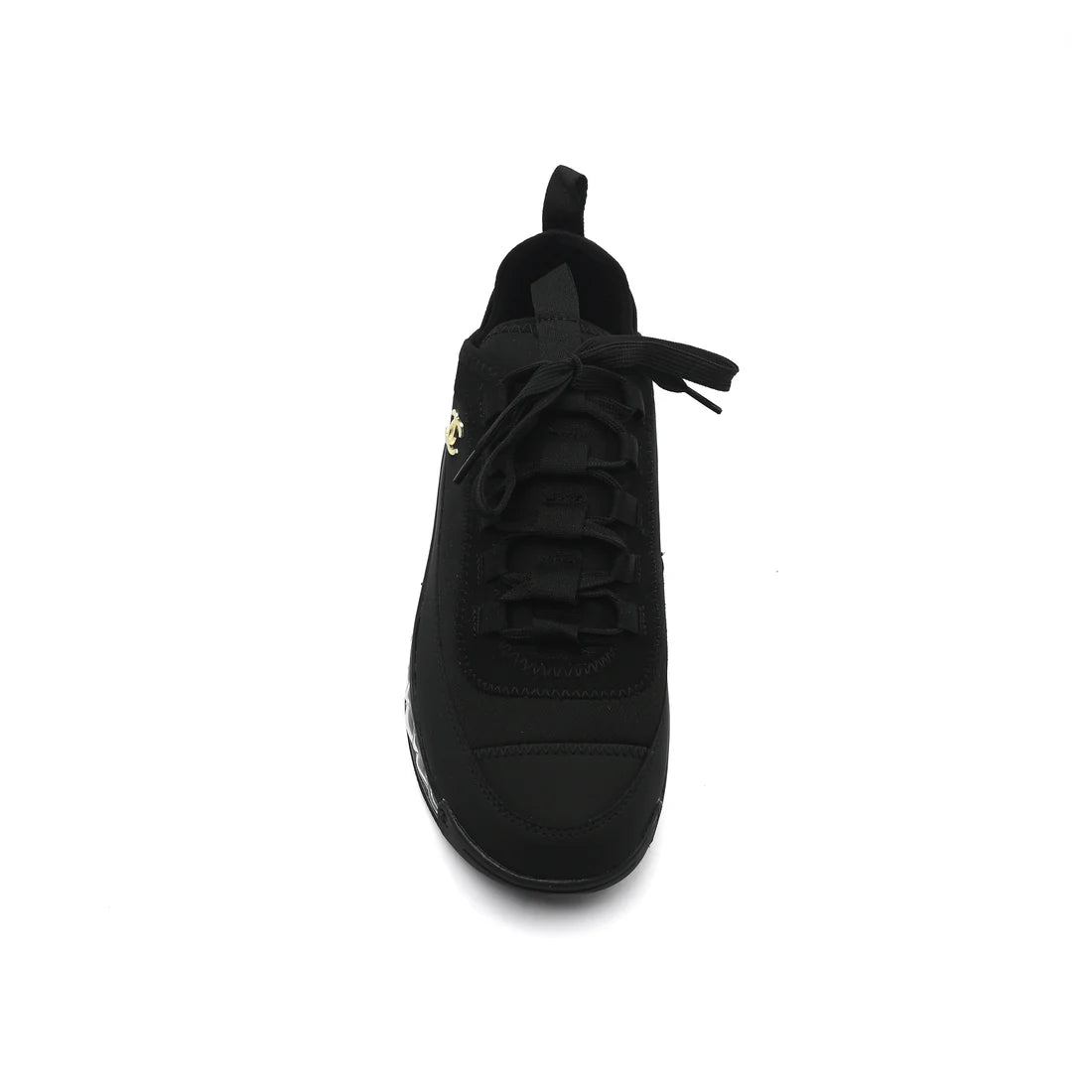 Chanel Velvet Calfskin Mixed Fibers CC Sneakers Woman 2020-2 Black