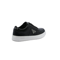 Prada Downtown Perforated Leather Sneakers for Women A356 Black