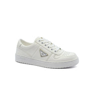 Prada Downtown Perforated Leather Sneakers for Women A356 White