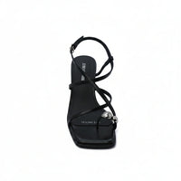 The Row Constance Leather Thong Sandals Woman 131-2 Black