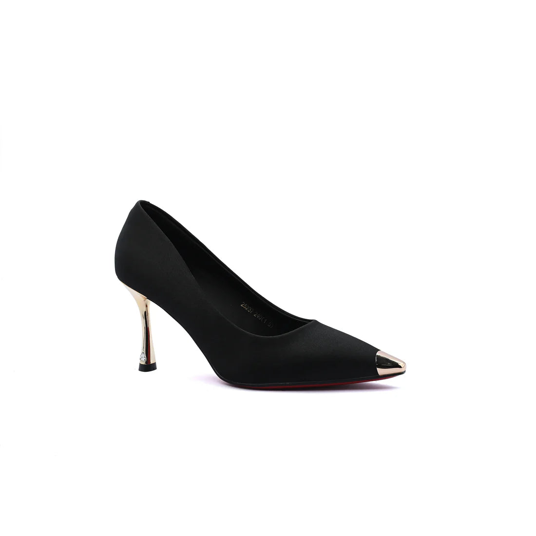 Pointed Stiletto Heel Shoes In Faux Suede Woman 25237 Black