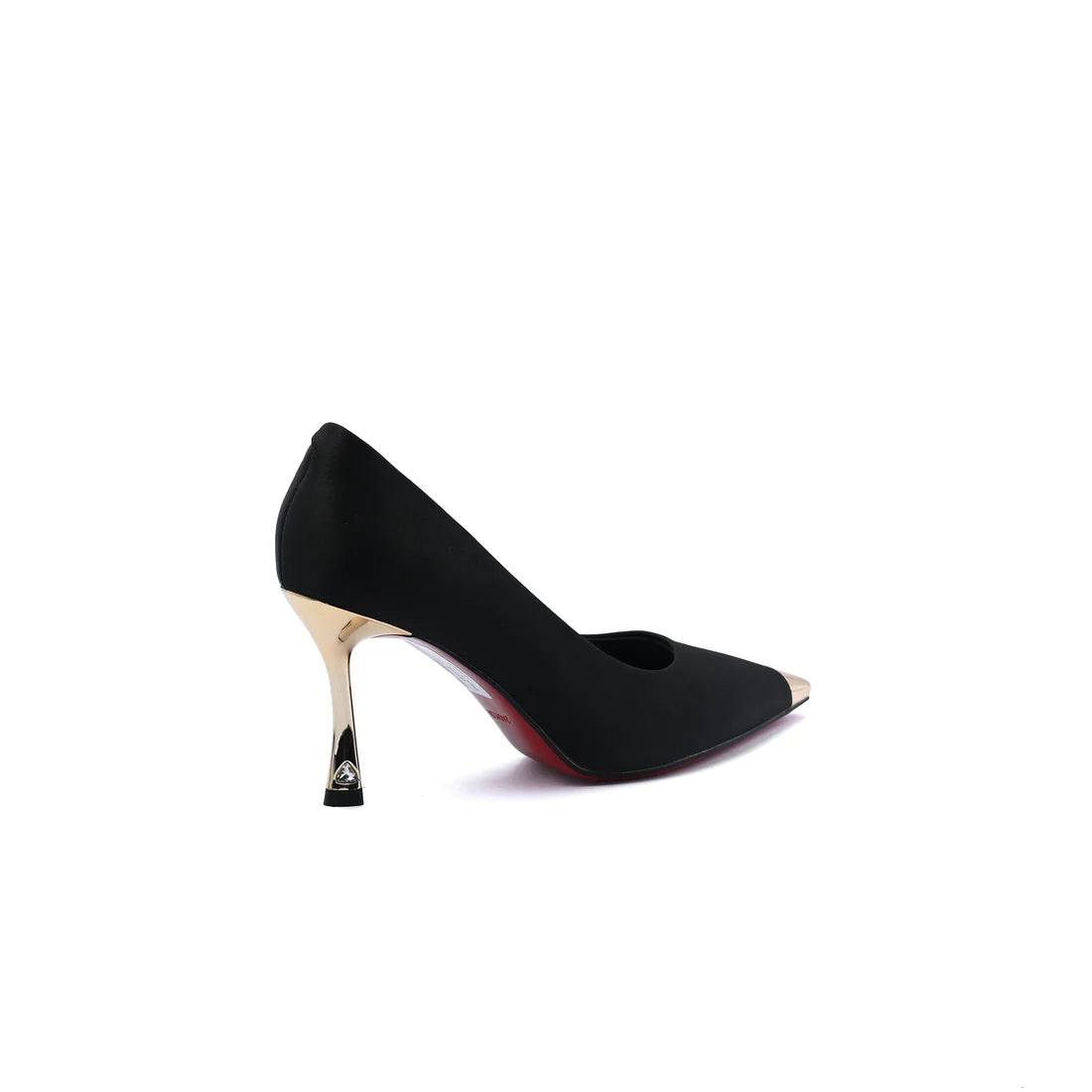 Pointed Stiletto Heel Shoes In Faux Suede Woman 25237 Black