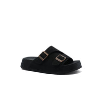 Birkenstock Zürich Suede Leather Buckle Detailed Woman TN-206 Black