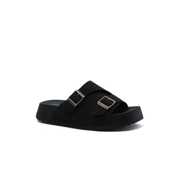 Birkenstock Zürich Suede Leather Buckle Detailed Woman TN-206 Black